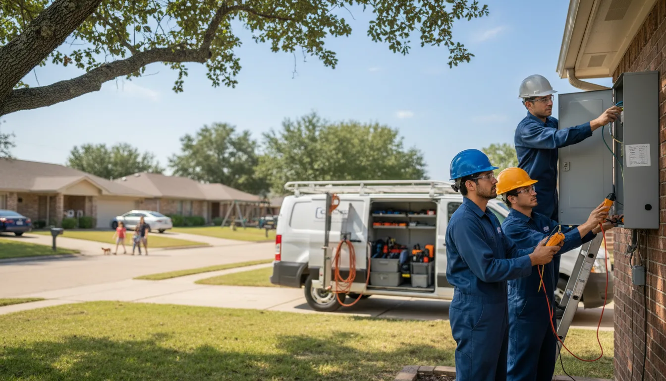 Certified electrician providing emergency electrical services in Tulia, TX
